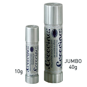 Glue stick made from potato starch on a white background