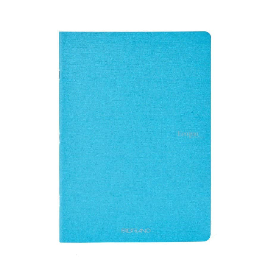 Fabriano size A5 Blue notebook on a white background
