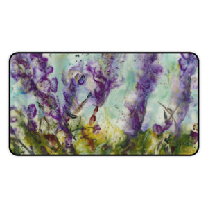 Desk Mat Purple Wildflowers