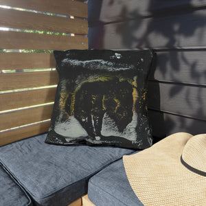 Outdoor Pillows Bison Sunset Plains