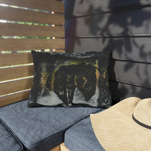 Outdoor Pillows Bison Sunset Plains