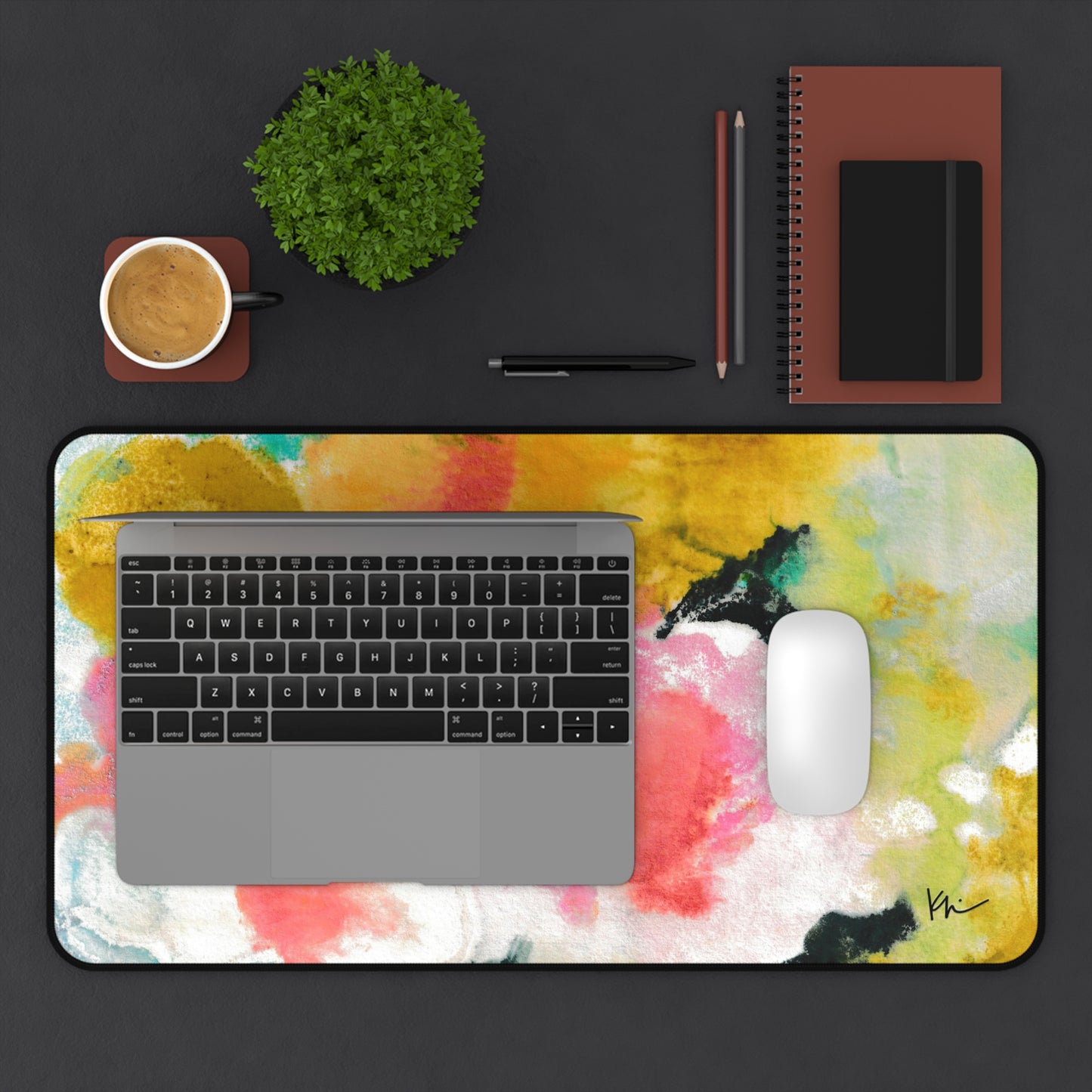 Desk Mat Floral Garden