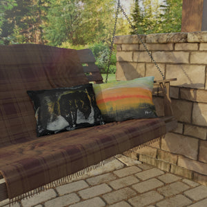 Outdoor Pillows Bison Sunset Plains