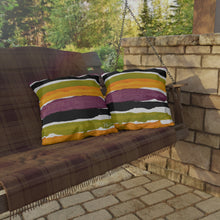 Load image into Gallery viewer, Outdoor Pillows Spooky Stripes
