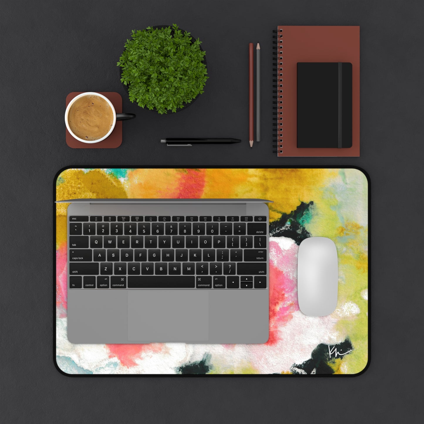 Desk Mat Floral Garden