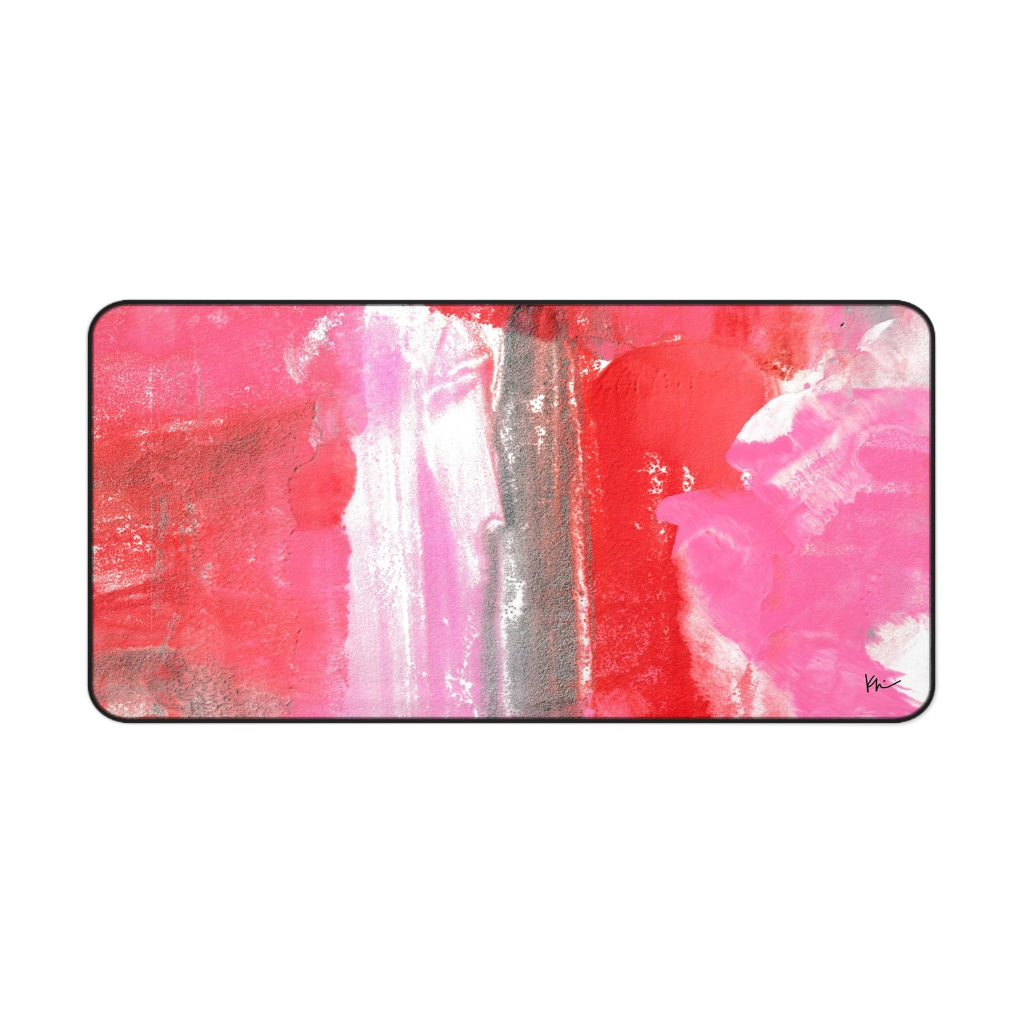 Desk Mat Pink + Red