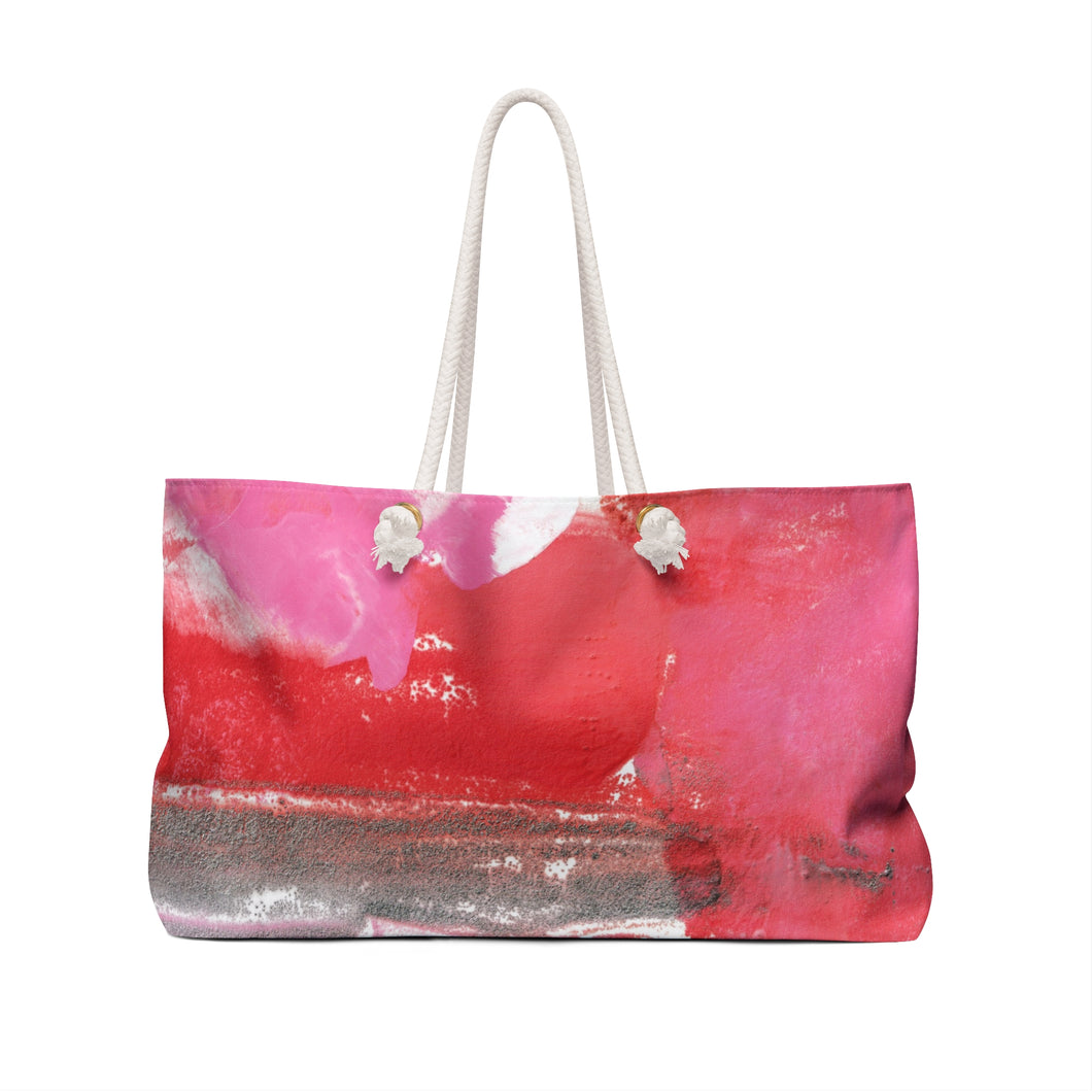 Tote Bag Pink + Red