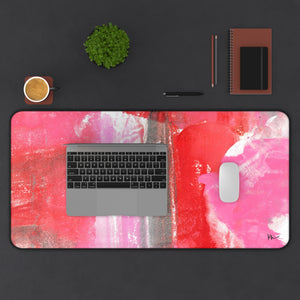 Desk Mat Pink + Red