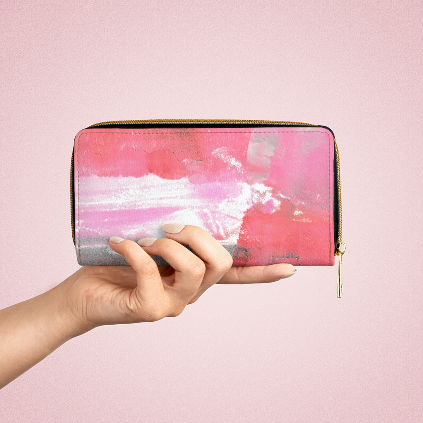 Wallet Pink + Red