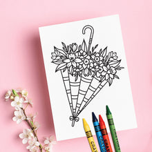 Load image into Gallery viewer, April Showers Coloring cards
