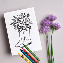 Load image into Gallery viewer, April Showers Coloring cards
