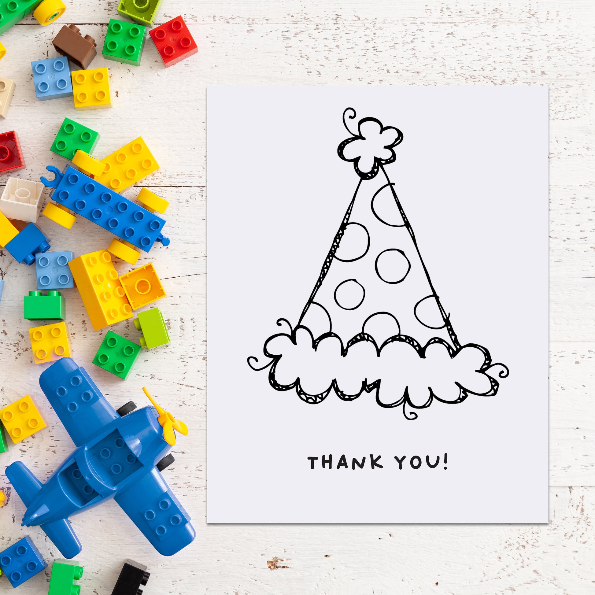 Cute thank you note for birthday gifts