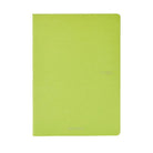 Fabriano green A4 notebook on a white background