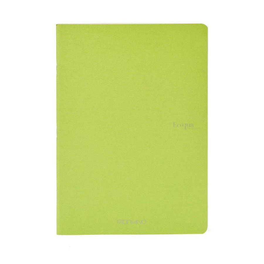 Fabriano green A4 notebook on a white background