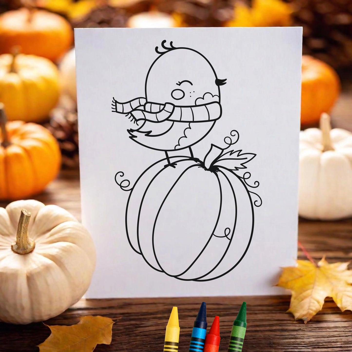 Happy Thanksgiving Coloring Cards