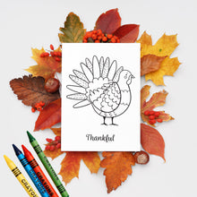 Load image into Gallery viewer, Happy Thanksgiving Coloring Cards
