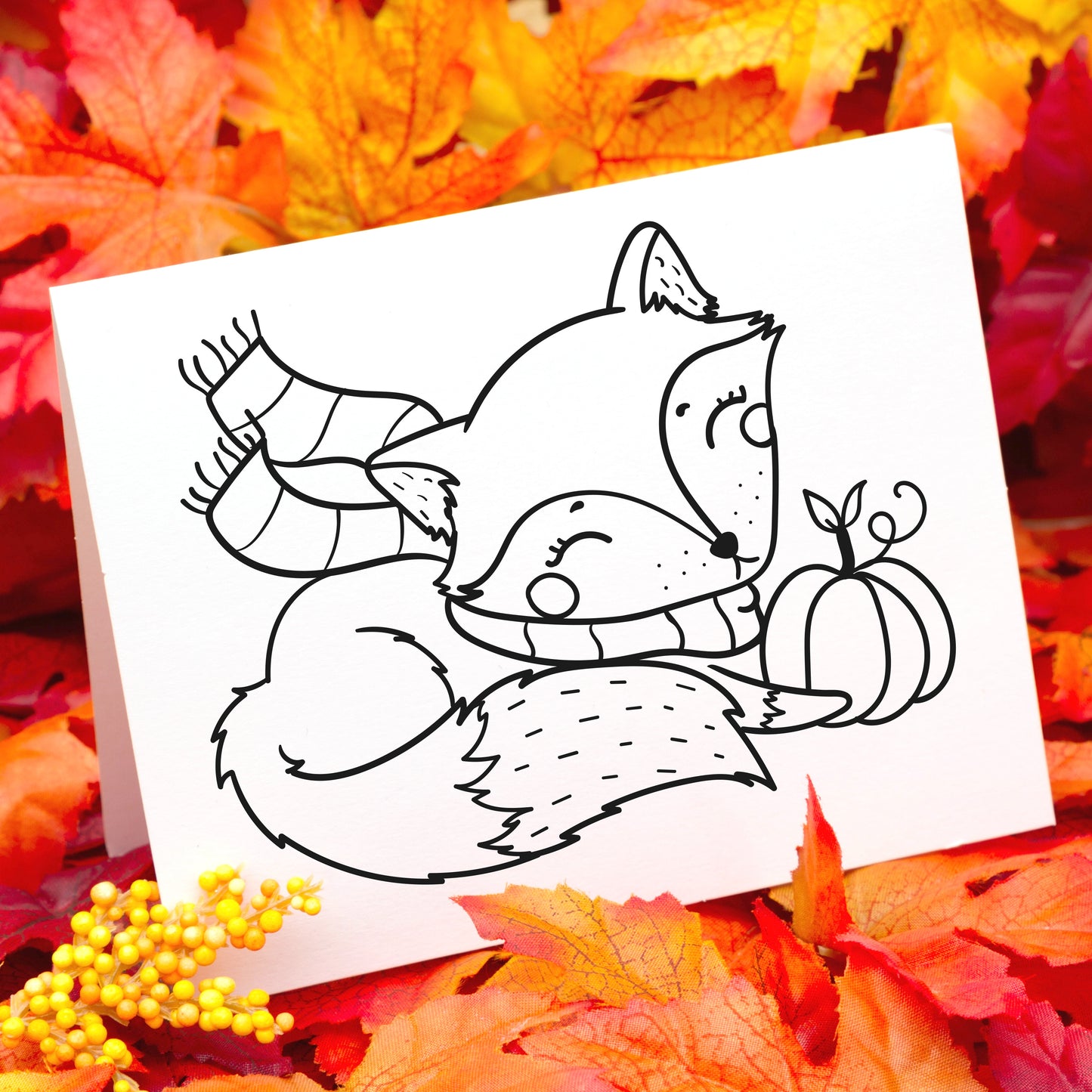 Happy Thanksgiving Coloring Cards