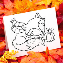 Load image into Gallery viewer, Happy Thanksgiving Coloring Cards
