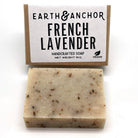 French Lavender Natural Vegan soap on white background