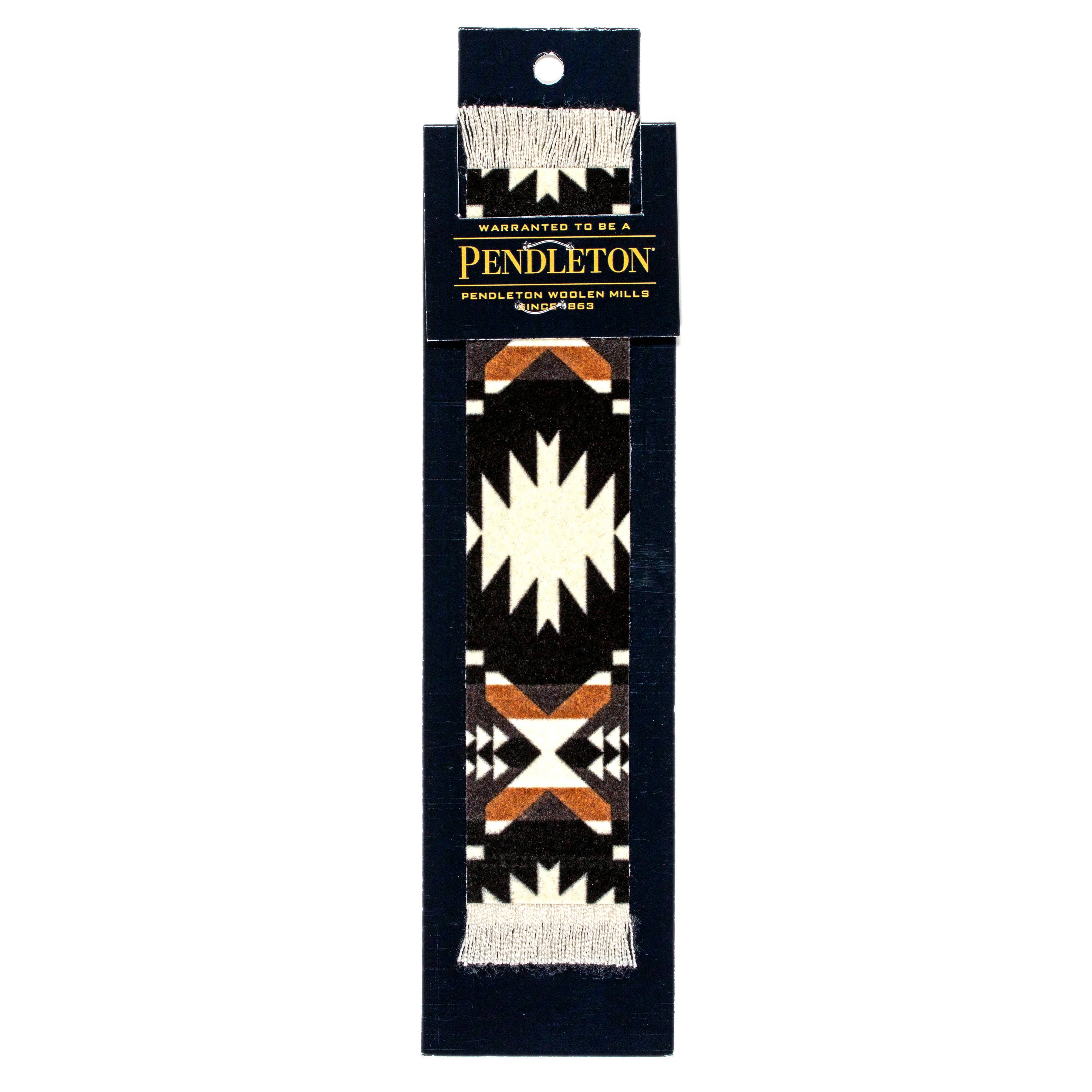 Pendleton patterned bookmark in packaging on a white background
