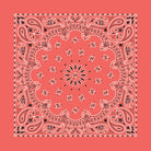 Classic 100% Cotton paisley pattern bandana in honeysuckle orange color Made in USA 