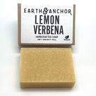 Earth & Anchor Lemon Verbena soap bar with packaging on a white background