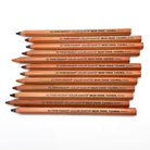 A set of jumbo colored pencils with skin tone colors, displayed on a white surface, with natural wood finish and hexagonal shape.