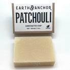 Earth & Anchor Patchouli handcrafted soap on a white background