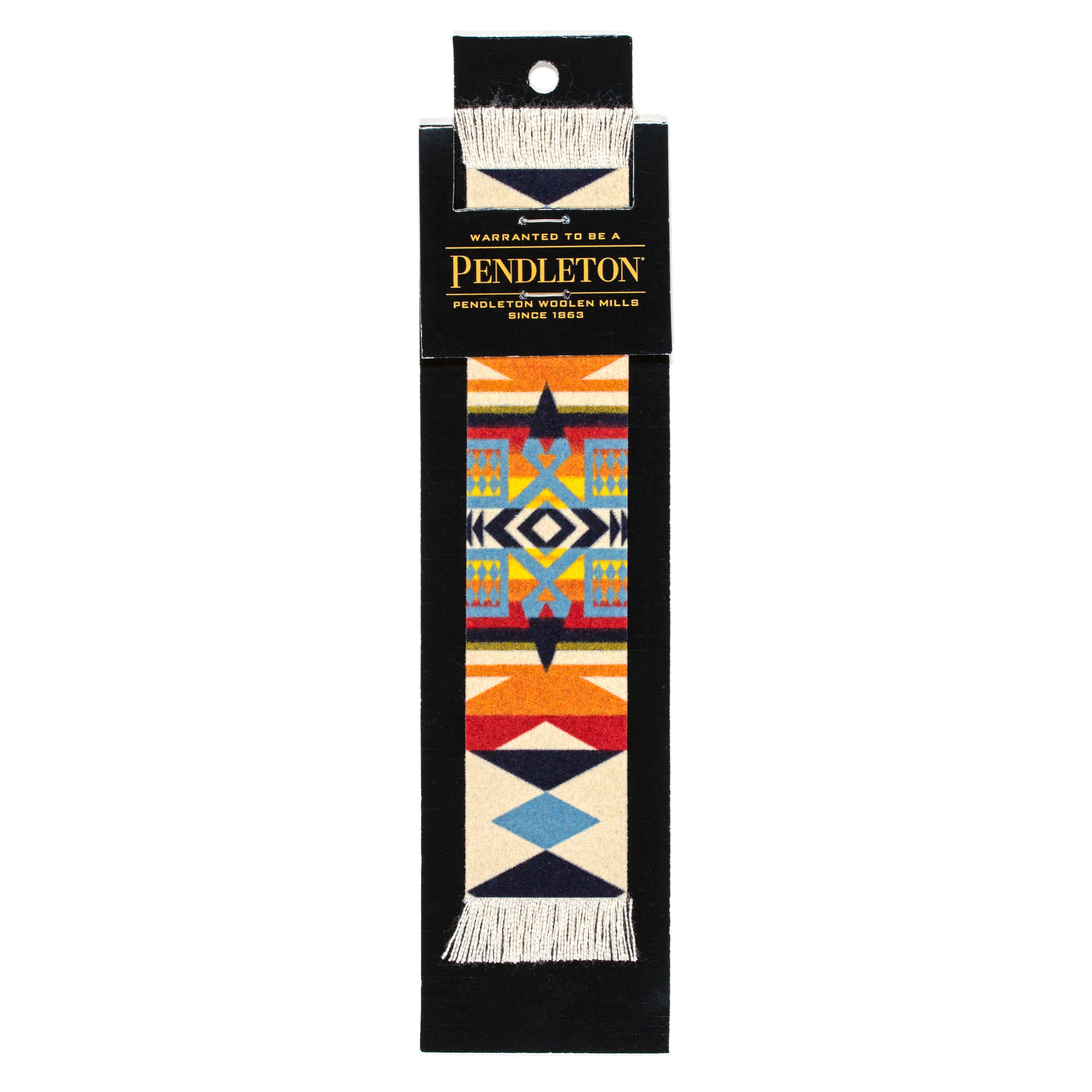 Pendleton patterned bookmark in packaging on a white background