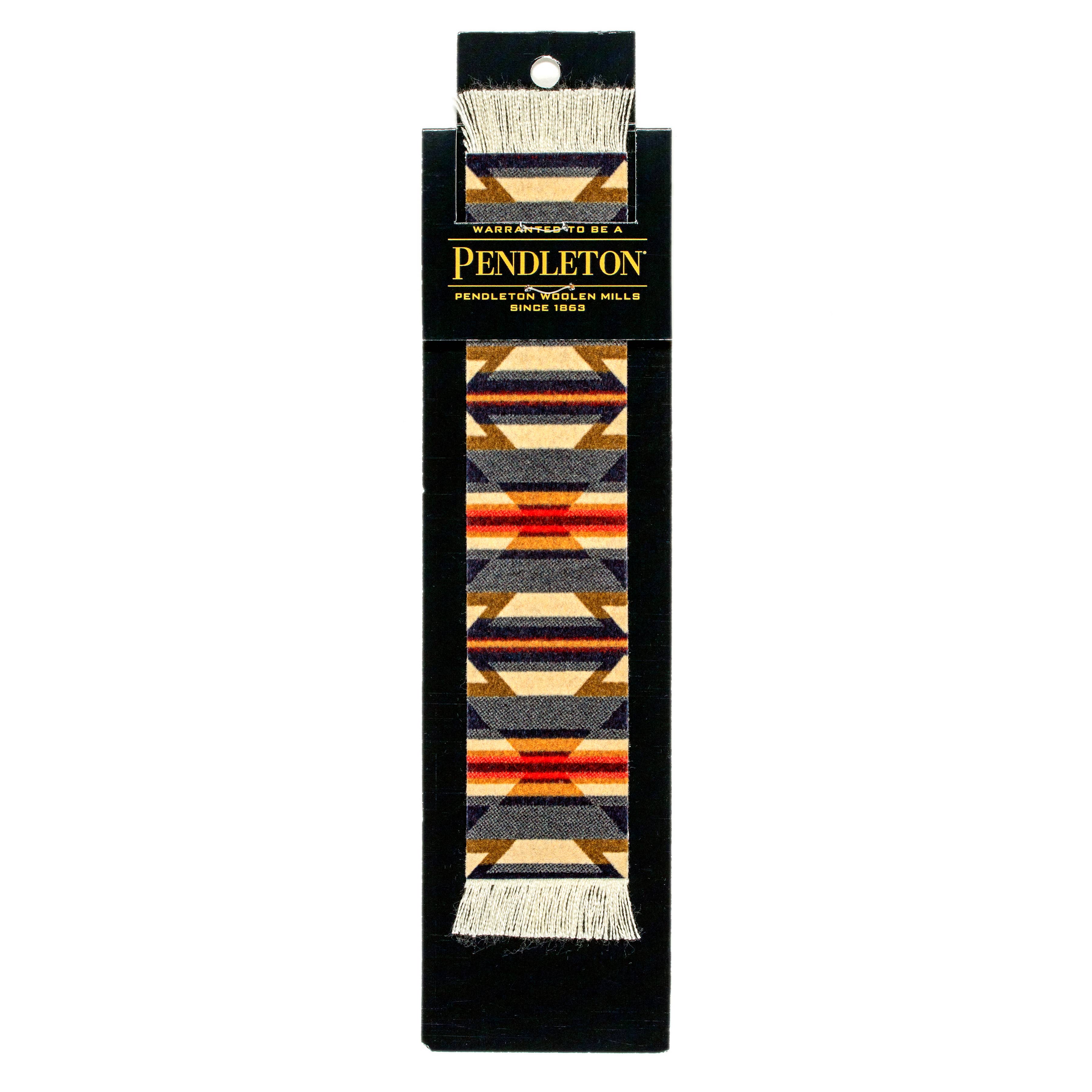 Pendleton patterned bookmark in packaging on a white background