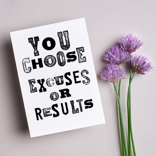 Stationery set of 6 motivational notecards with inspirational phrases that will appeal to fitness enthusiasts and followers of the 75Hard program, crossfit, rucking lifestyle. This card says, 