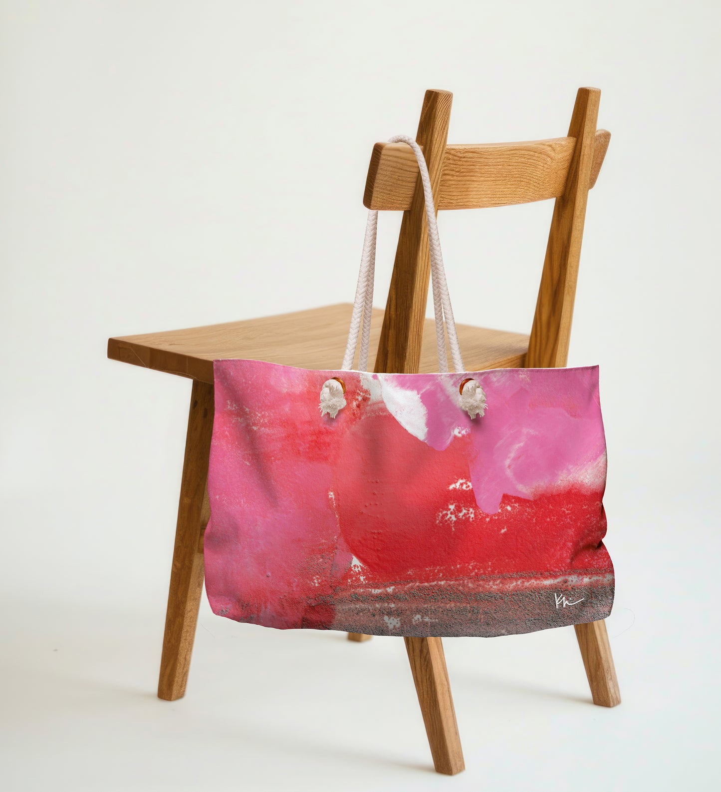 Tote Bag Pink + Red