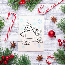 Load image into Gallery viewer, Let it Snow Cards to Color
