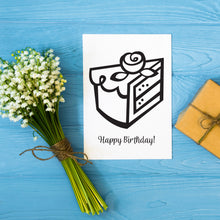 Load image into Gallery viewer, Happy Birthday Sweet Cakes Coloring cards
