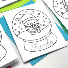 Load image into Gallery viewer, Christmas Snowglobe Thank You Cursive
