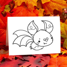 Load image into Gallery viewer, Happy Halloween Coloring Cards Spooky Season
