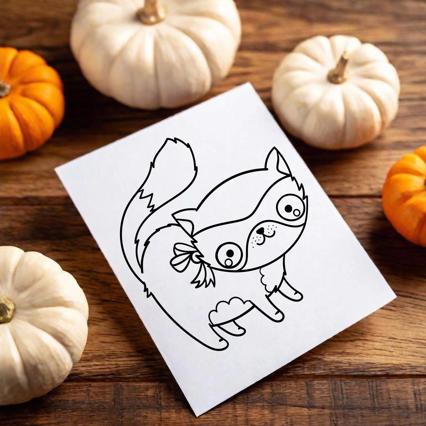 Happy Halloween Coloring Cards Spooky Season