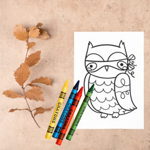 Load image into Gallery viewer, Happy Halloween Coloring Cards Spooky Woodland
