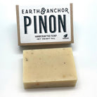 Earth & Anchor Pinon handcrafted soap bar with packaging on a white background