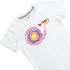 t-shirt with drawing made with fabric markers on a white background