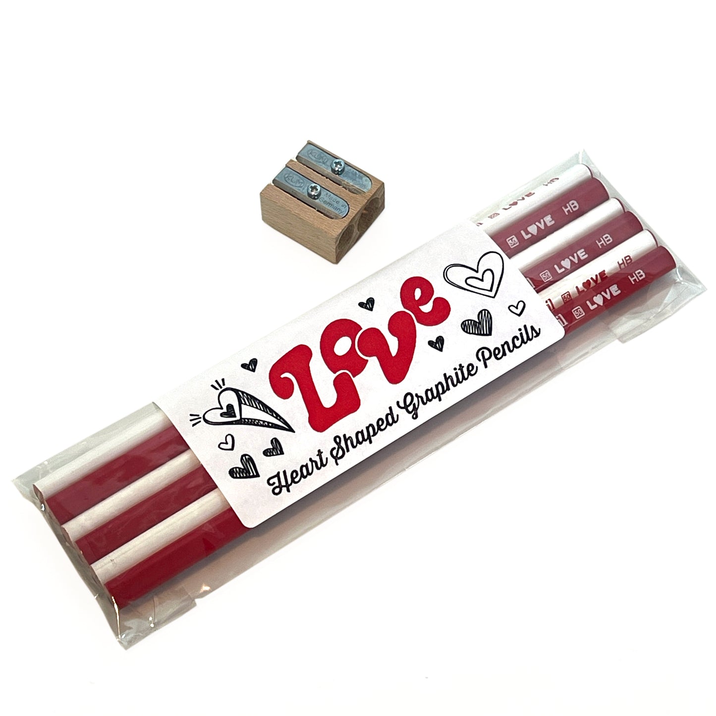 Heart Shaped LOVE Pencils