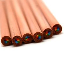 Load image into Gallery viewer, Rainbow Pencils Round Natural Cedar
