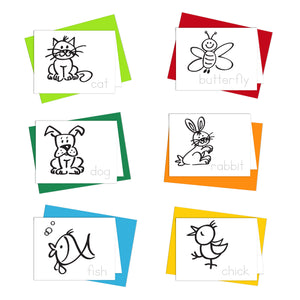 coloring cards for kids Little Buddies