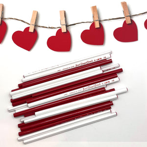 Heart Shaped LOVE Pencils