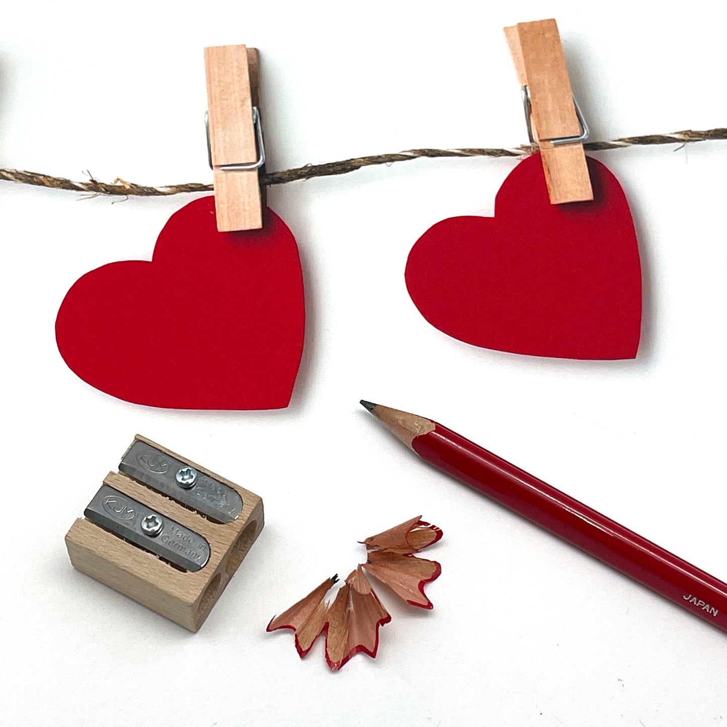 Heart Shaped LOVE Pencils